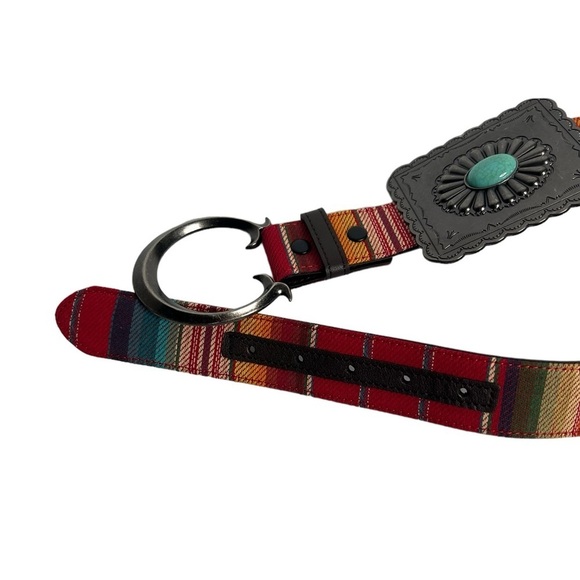 Lucky & Blessed Concha High Sierra Red Serape Turquoise  display picture 2